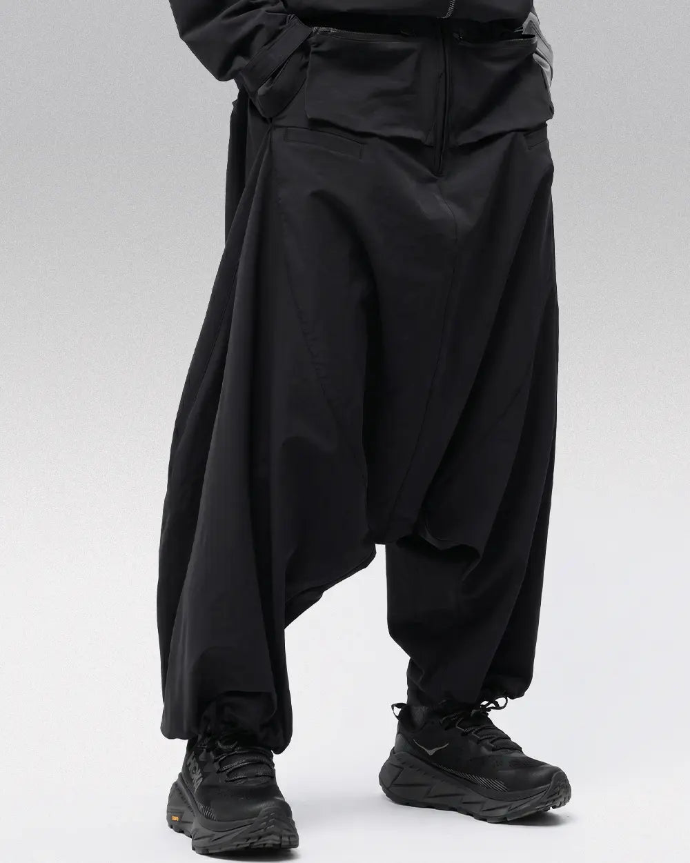 Techwear samurai pants ’Mioshi’ - Black / S