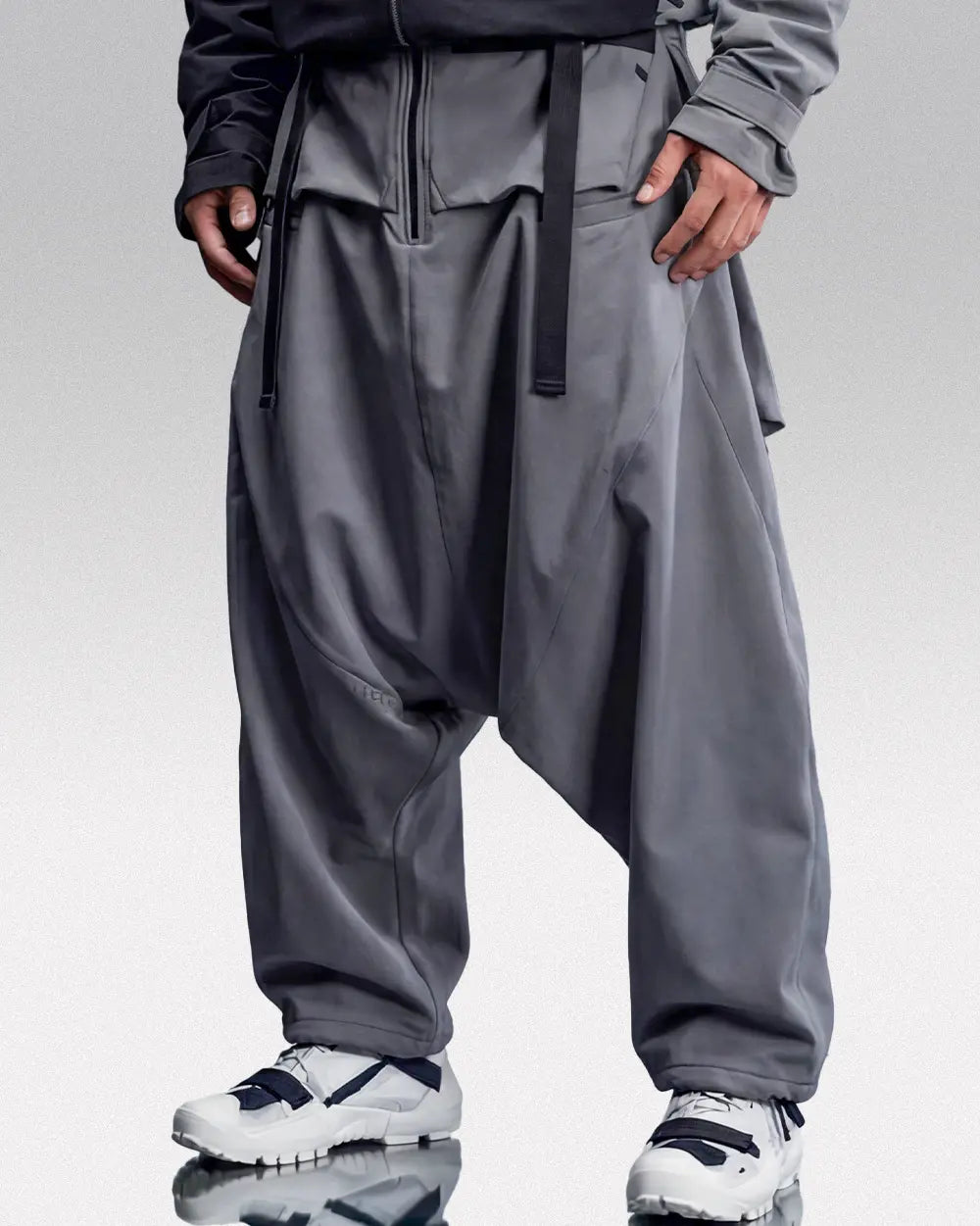 Techwear samurai pants ’Mioshi’ - Gray / S