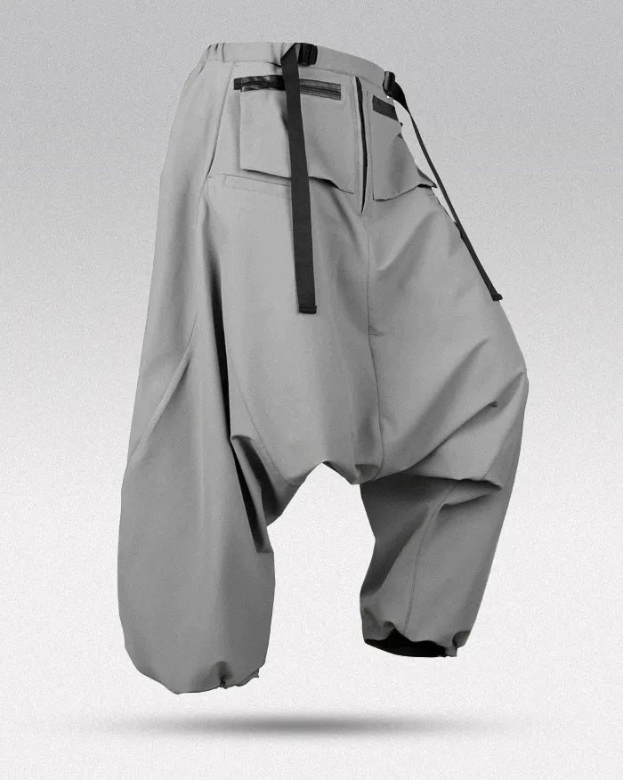 Techwear samurai pants ’Mioshi’ - Gray / S