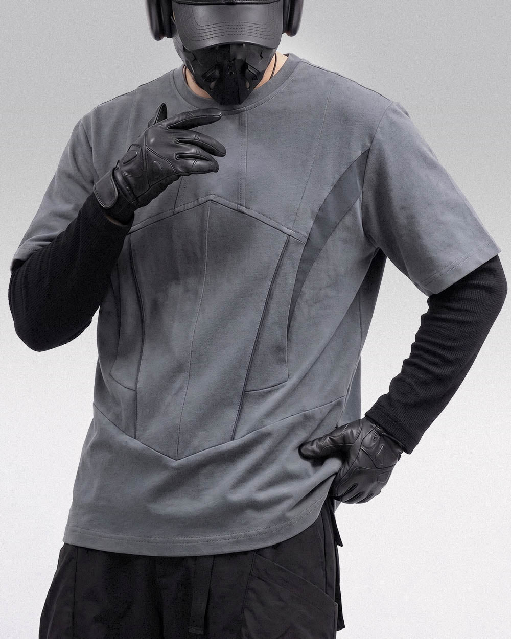 Techwear T-shirt ’Kita’ - gray / M