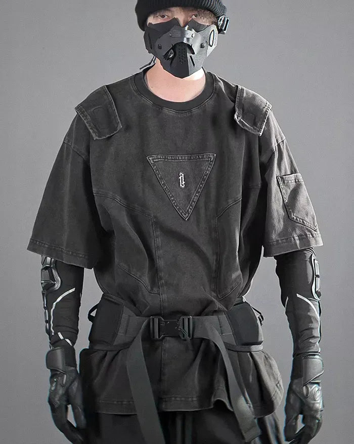 Techwear tee ’Ikawa’ - black / M