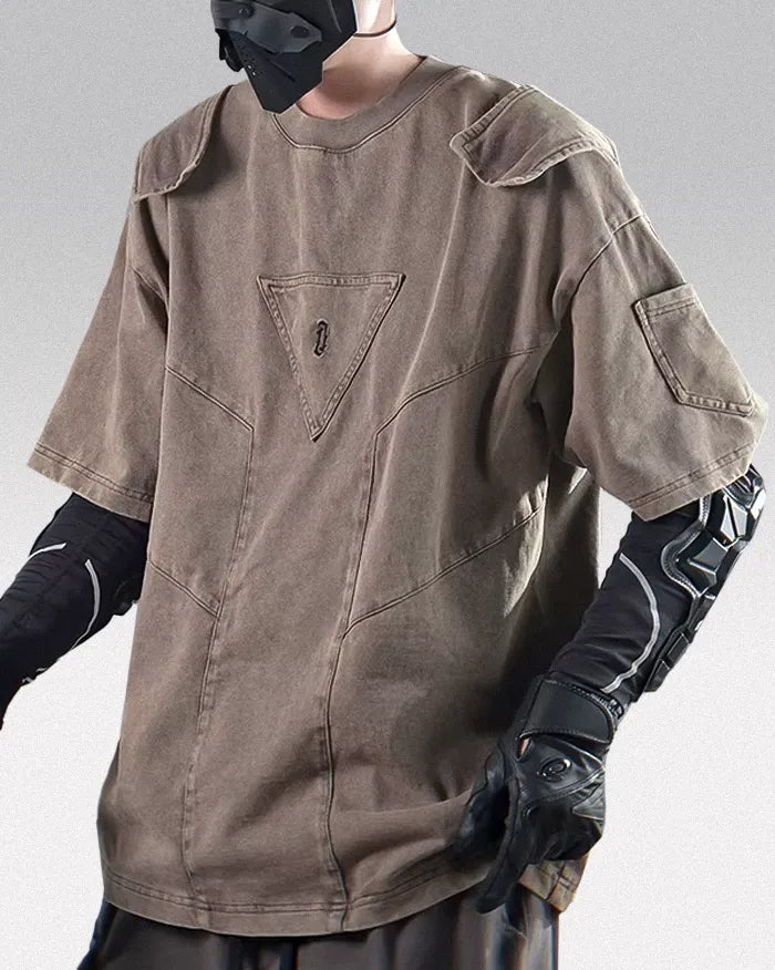 Techwear tee ’Ikawa’ - Dune yellow / M