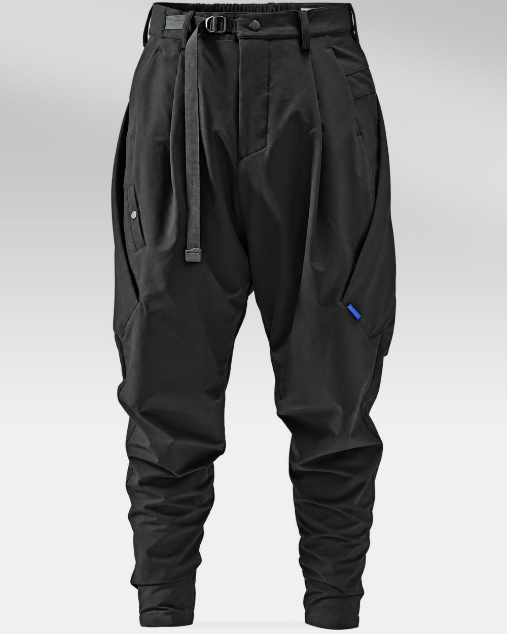 Techwear trousers "Kaoru" in black, view 5