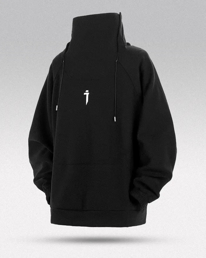 Turtleneck sweatshirt ’Tagami’ - black / No Fleece / M