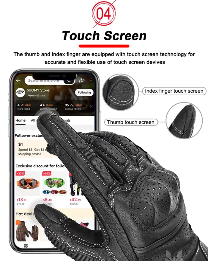 Vintage Leather Gloves ’Tachiyo’