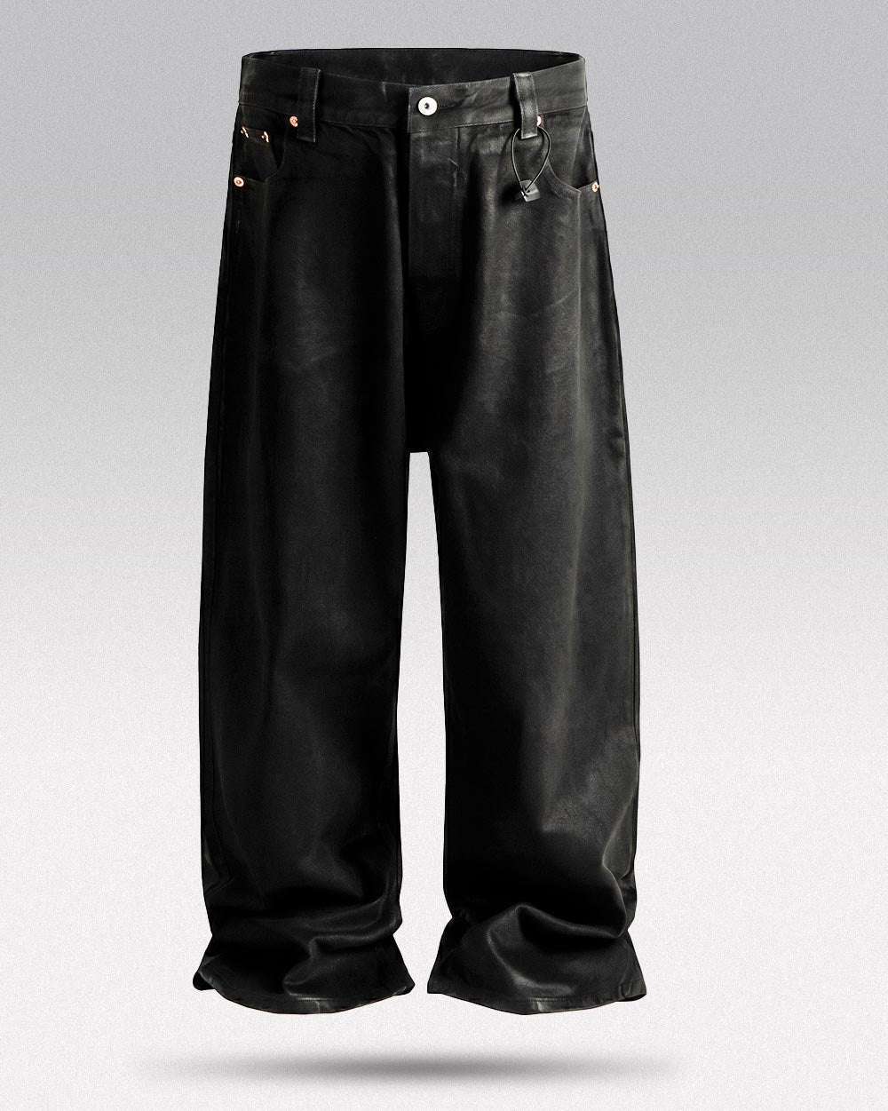 Wax coated jeans ’Nomi’
