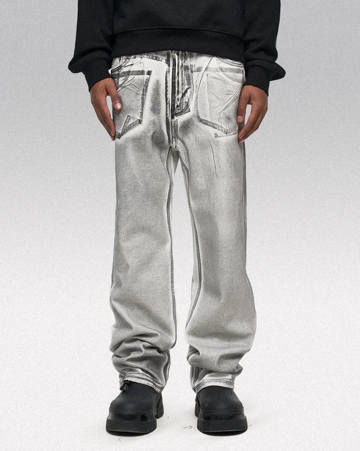 Waxed Jeans ’Nishino’ - TECHWEAR STORM™