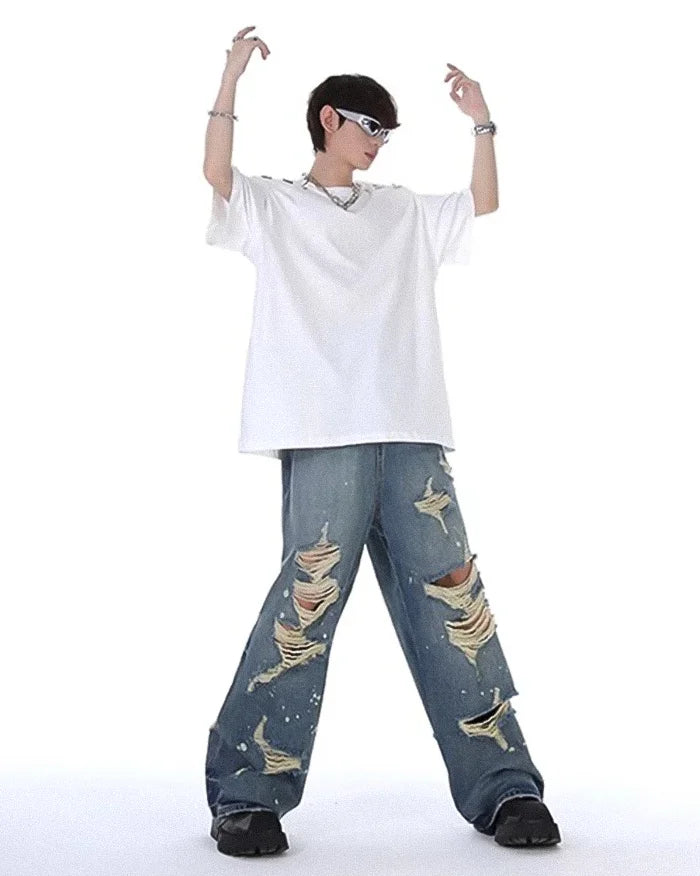 Wide leg jeans Y2k ’Takami’ - TECHWEAR STORM™