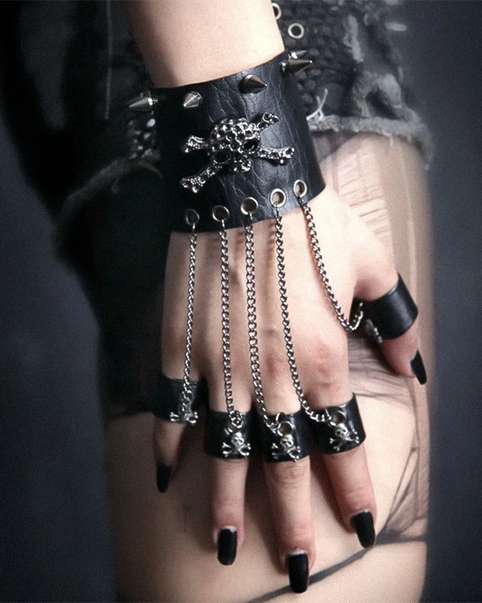 Women Skull bracelet glove - TECHWEAR STORM™