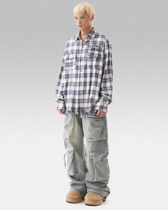 Y2k baggy jeans men’s ’Shibushi’ - TECHWEAR STORM™