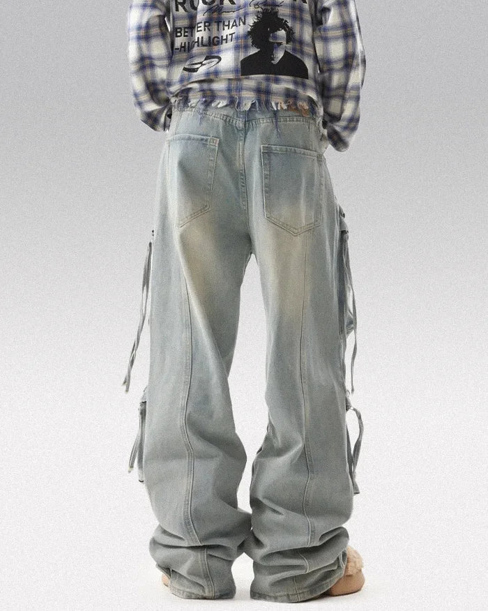 Y2k baggy jeans men’s ’Shibushi’ - TECHWEAR STORM™