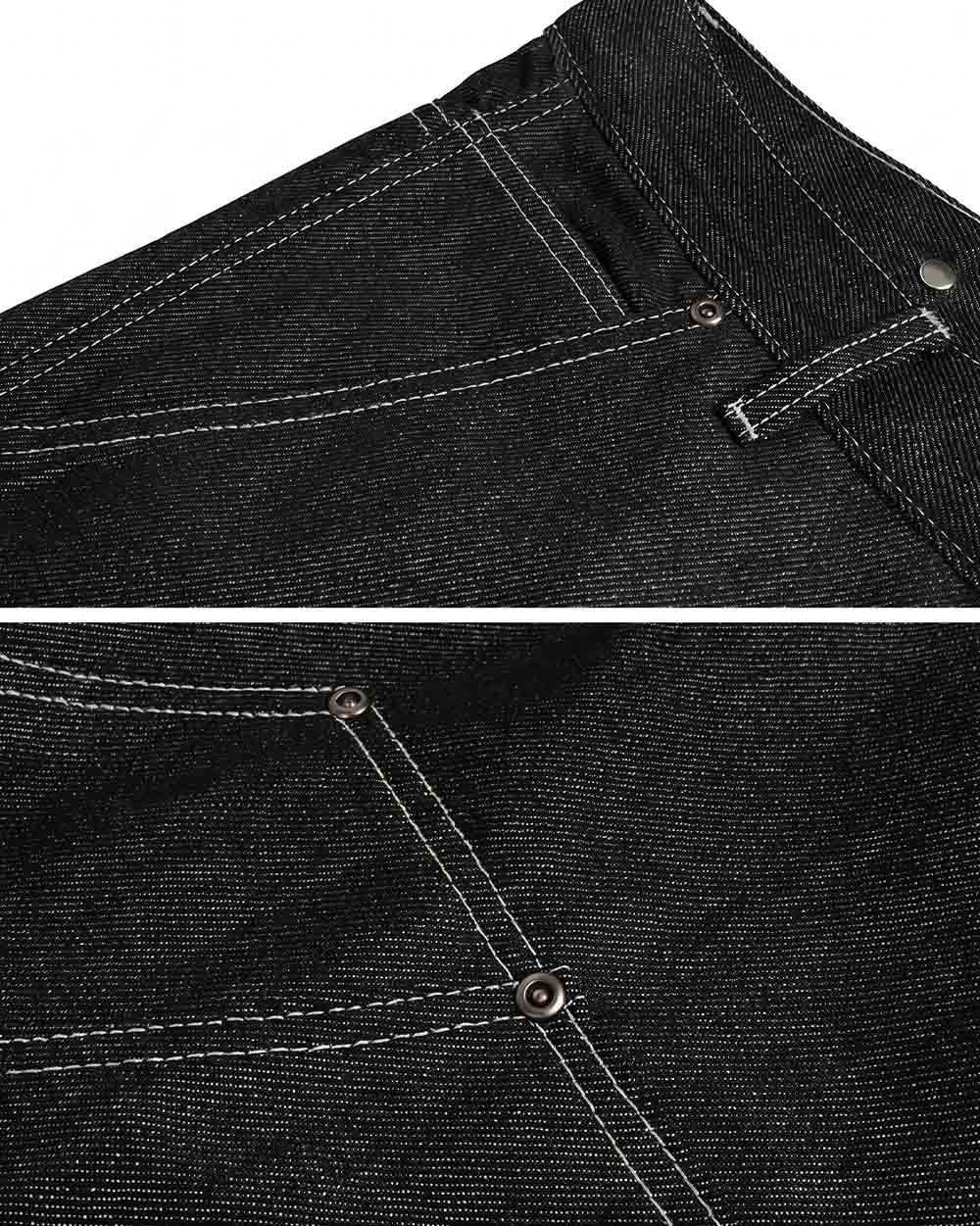 Y2k black jeans men ’Kitaiba’