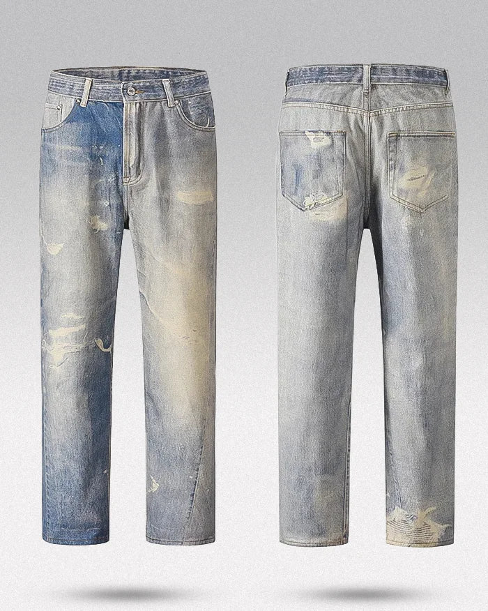 Y2k blue jeans ’Naka’ - TECHWEAR STORM™