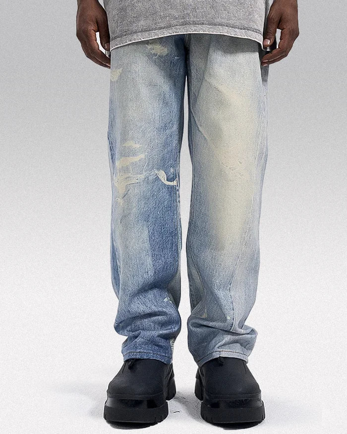 Y2k blue jeans ’Naka’ - TECHWEAR STORM™
