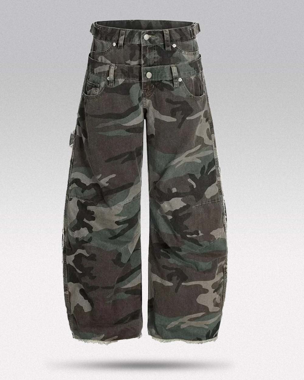Y2k camo pants ’Kuzaki’