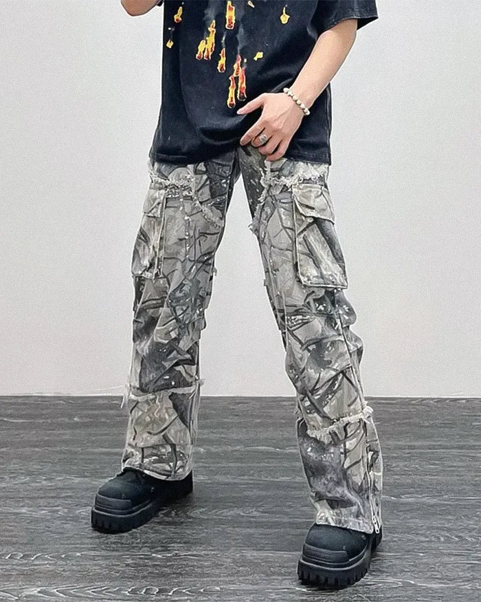 Y2k cargo trousers ’Ichinoseki’ - TECHWEAR STORM™
