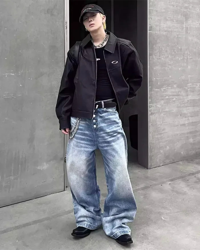 Y2k denim jeans ’Rikuzen’ - TECHWEAR STORM™