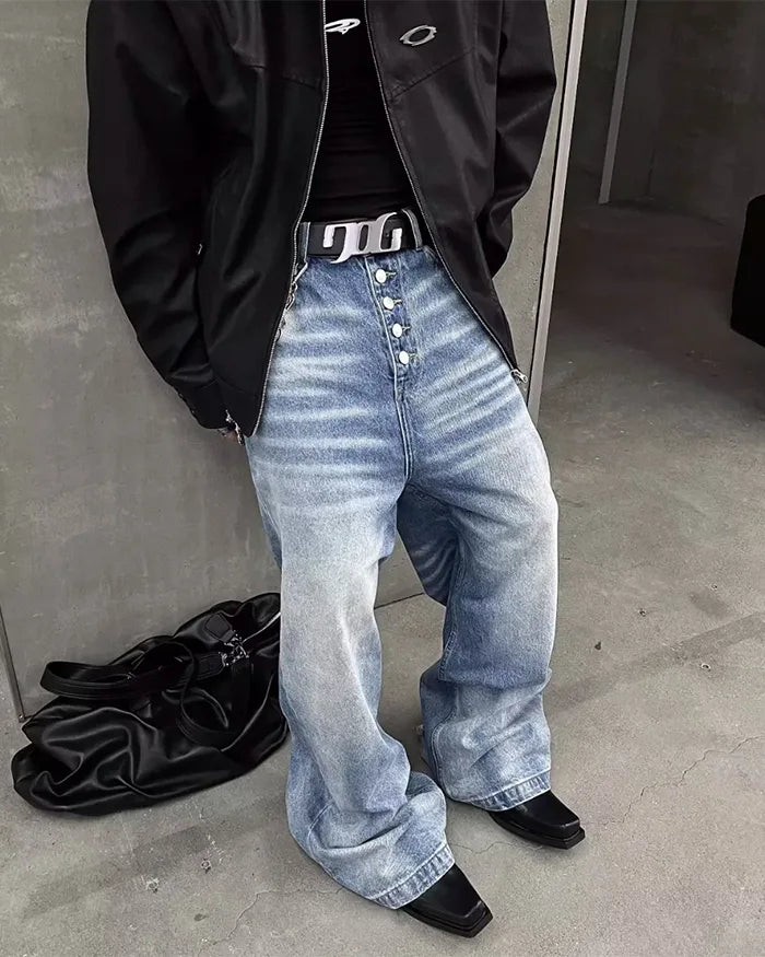 Y2k denim jeans ’Rikuzen’ - TECHWEAR STORM™