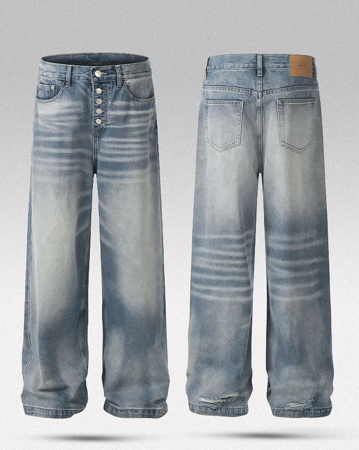 Y2k denim jeans ’Rikuzen’ - TECHWEAR STORM™