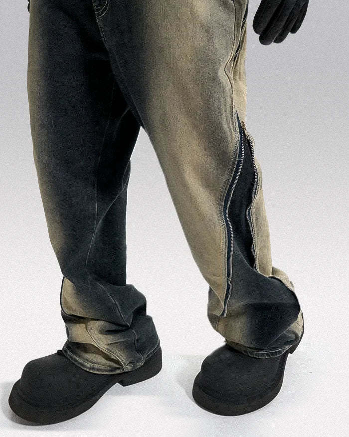 Y2k distressed jeans ’Kaga’ - TECHWEAR STORM™