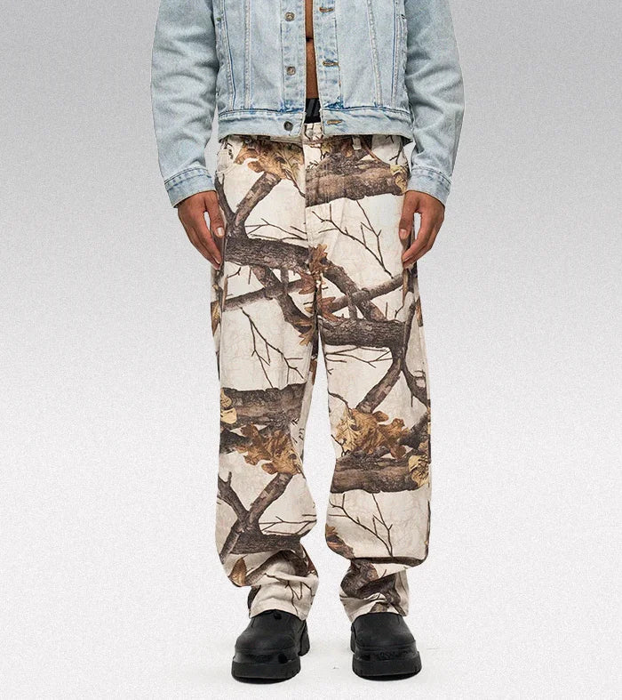 Y2k graphic jeans ’Megata’ - TECHWEAR STORM™