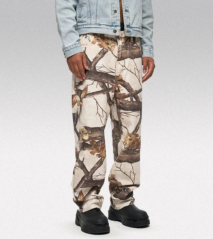 Y2k graphic jeans ’Megata’ - TECHWEAR STORM™