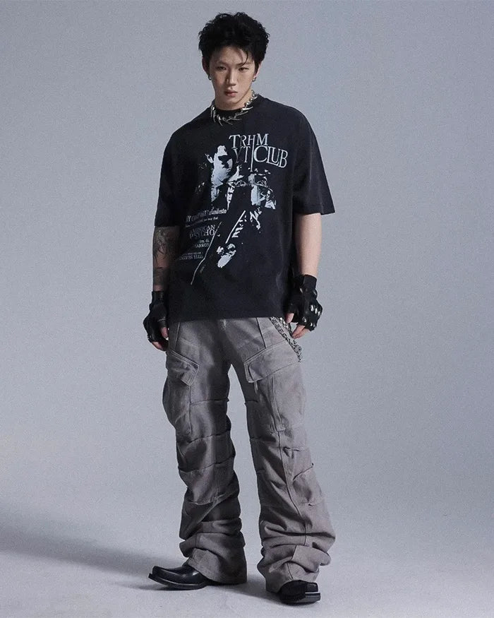 Y2k grey jeans ’Tsuchi’ - TECHWEAR STORM™