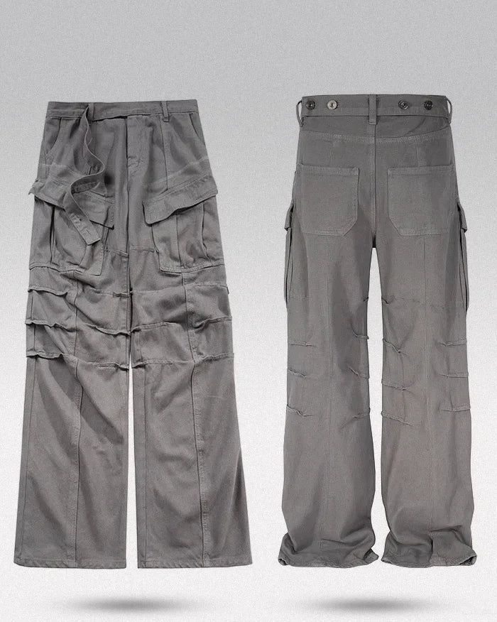 Y2k grey jeans ’Tsuchi’ - TECHWEAR STORM™
