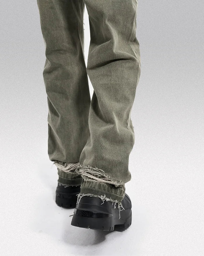 Y2k grunge jeans ’Ishioka’ - TECHWEAR STORM™