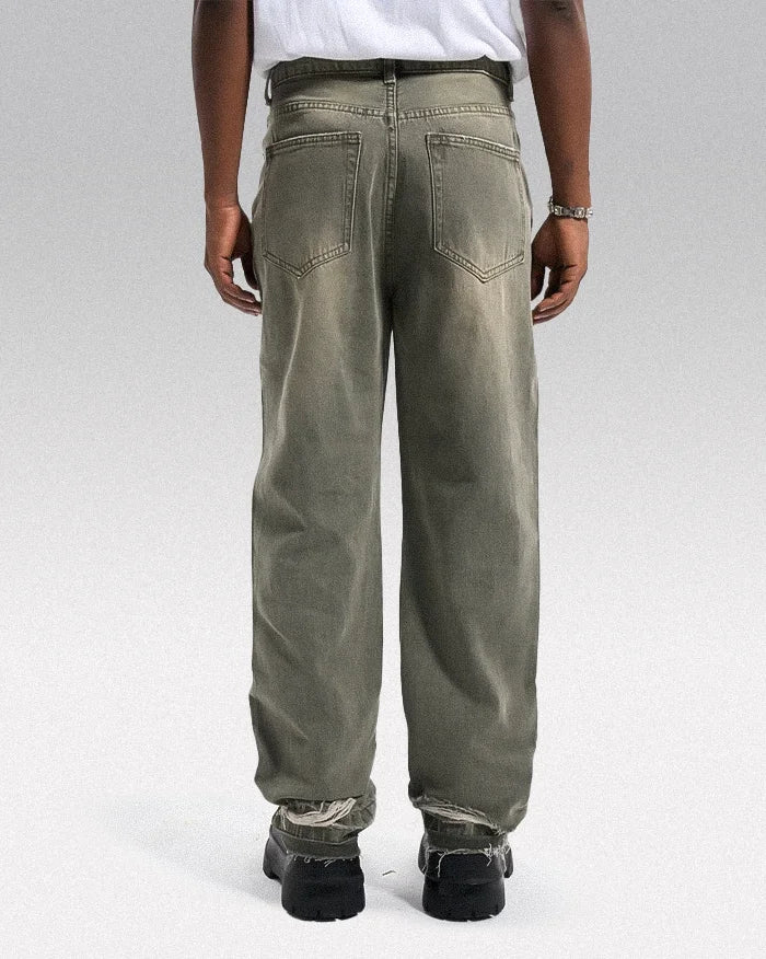 Y2k grunge jeans ’Ishioka’ - TECHWEAR STORM™
