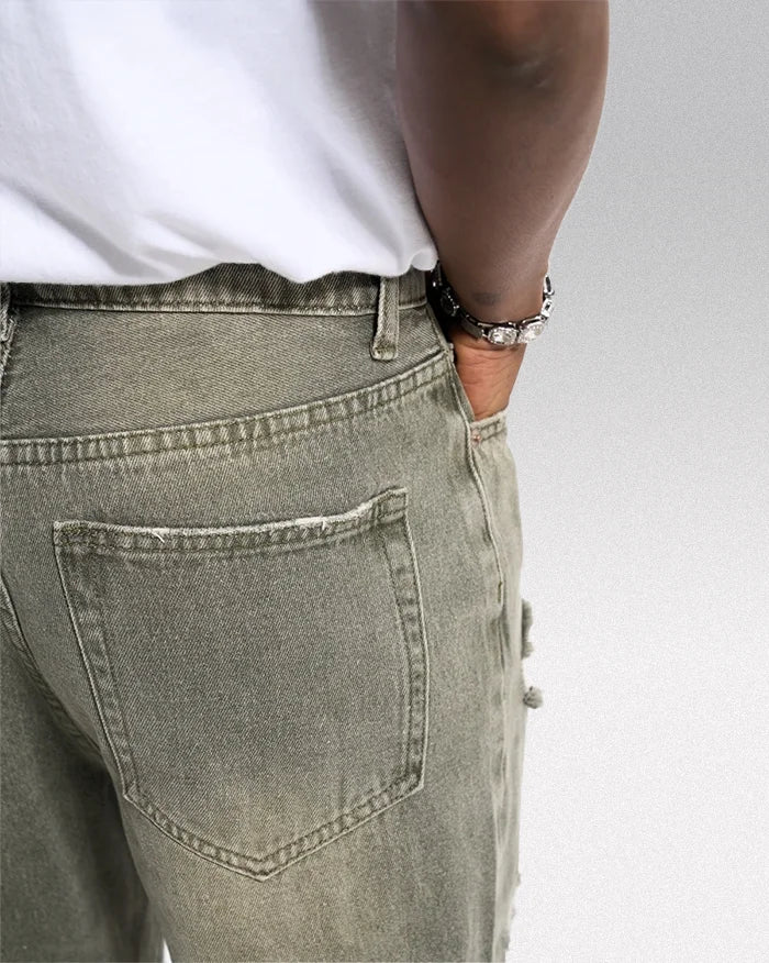 Y2k grunge jeans ’Ishioka’ - TECHWEAR STORM™