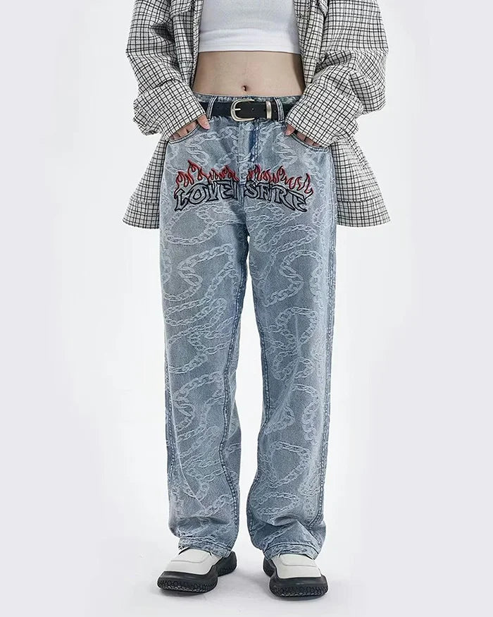 Y2k hip hop jeans ’Kamaishi’ - TECHWEAR STORM™