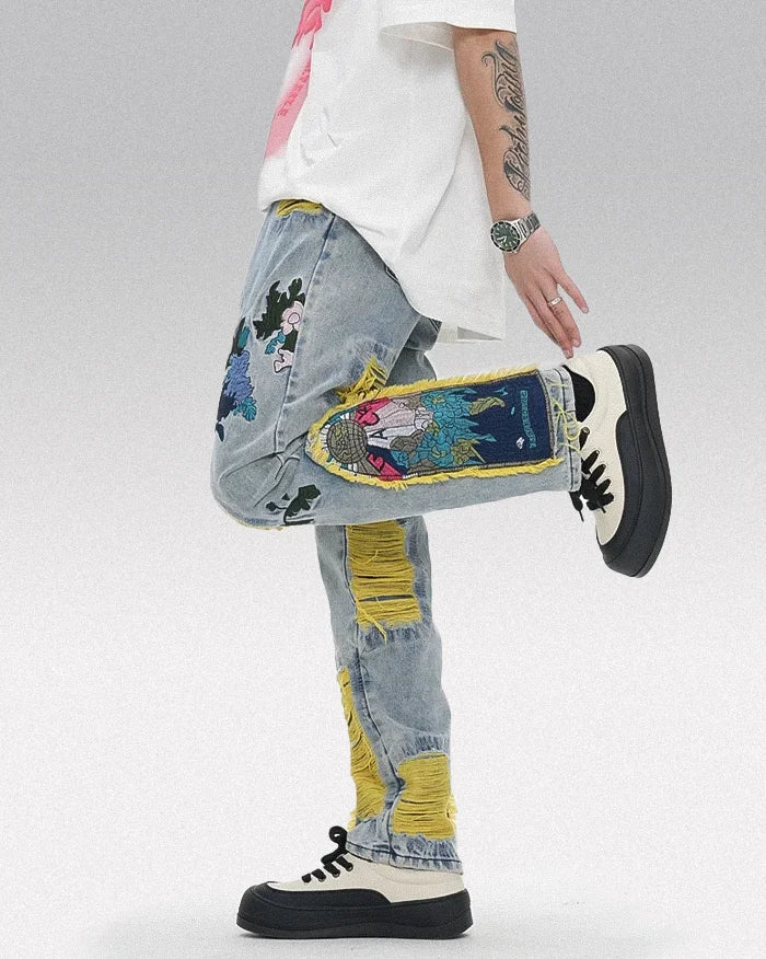 Y2k jeans style ’Yuki’ - TECHWEAR STORM™