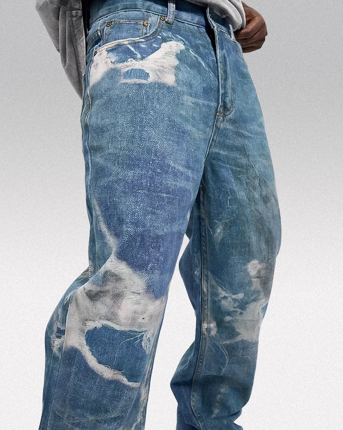 Y2k printed jeans ’Sanuki’ - TECHWEAR STORM™