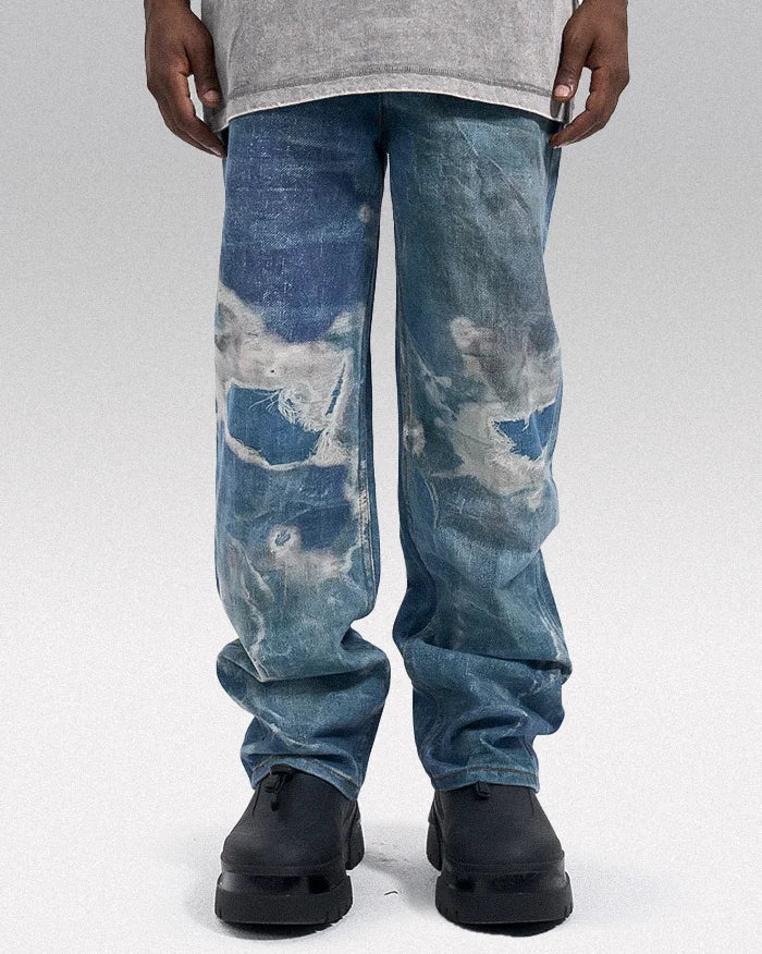 Y2k printed jeans ’Sanuki’ - TECHWEAR STORM™