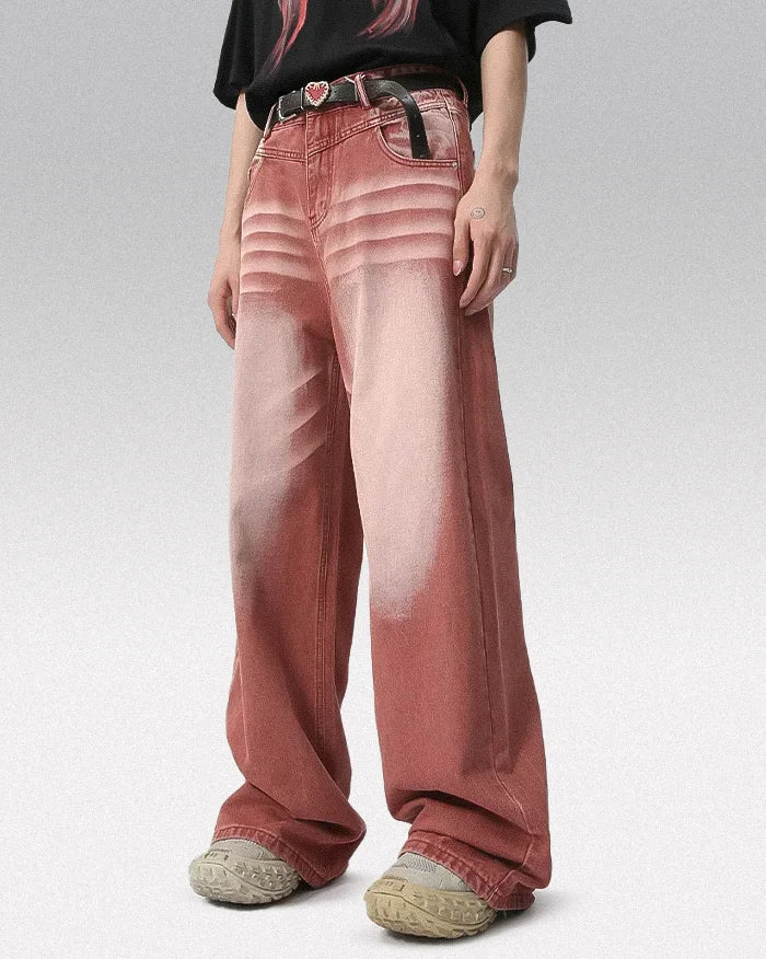 Y2k red pants ’Tono’ - TECHWEAR STORM™