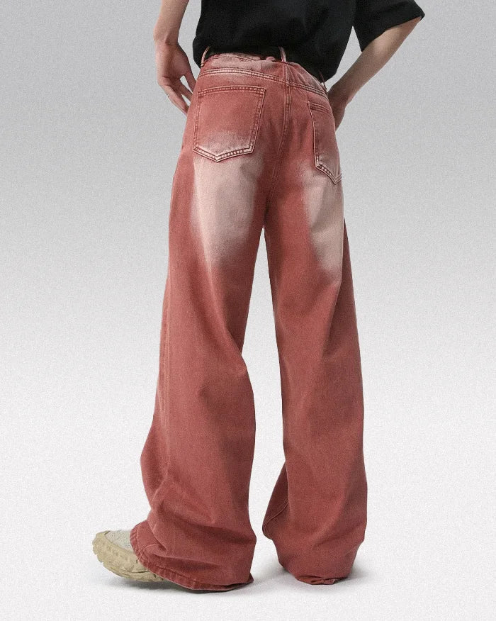 Y2k red pants ’Tono’ - TECHWEAR STORM™