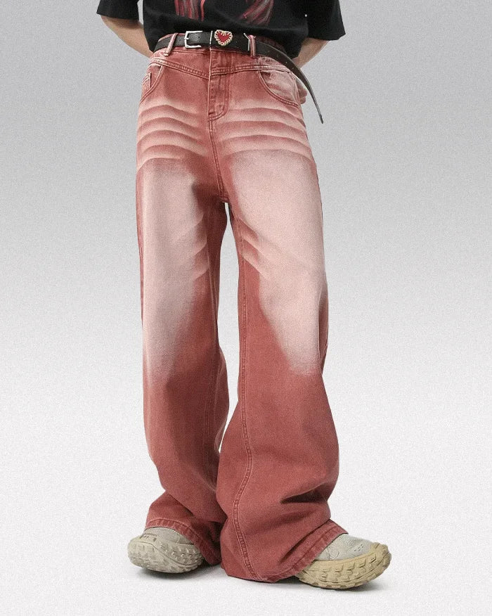 Y2k red pants ’Tono’ - TECHWEAR STORM™