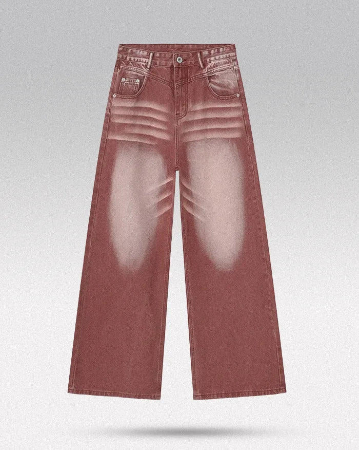 Y2k red pants ’Tono’ - TECHWEAR STORM™