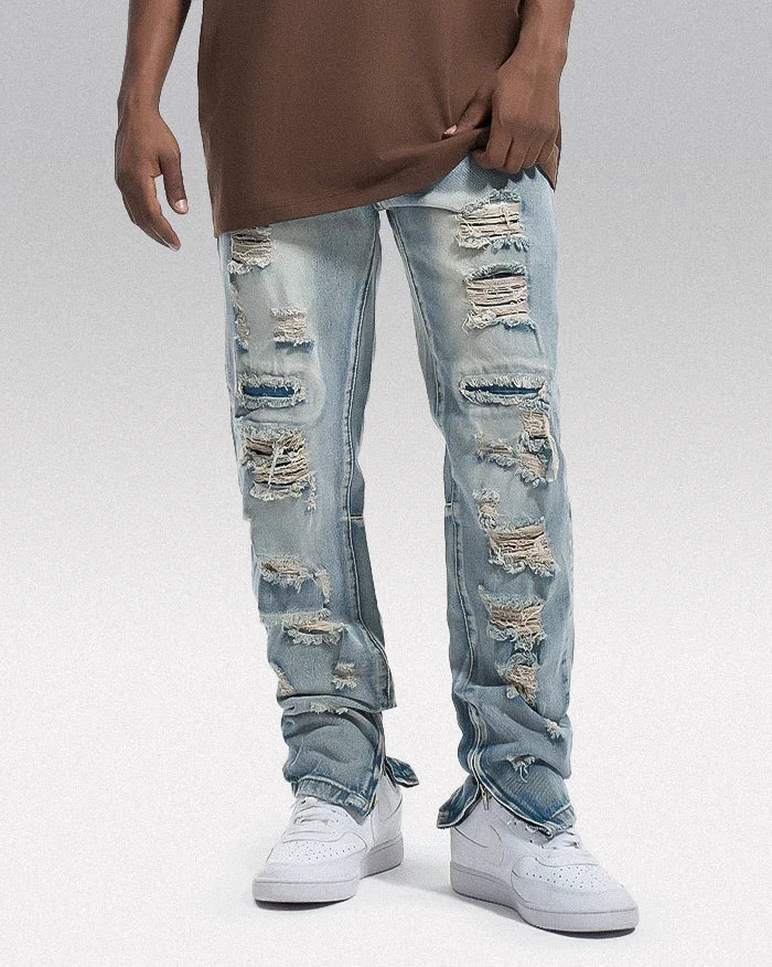 Y2k ripped jeans ’Hokota’ - TECHWEAR STORM™