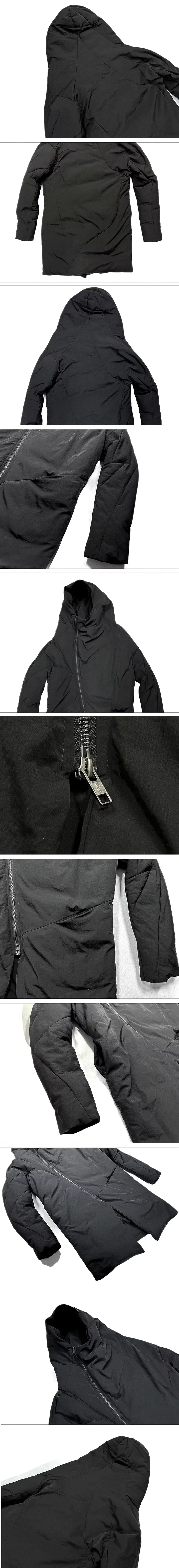details of the Asymmetrical zip down jacket "Namega"