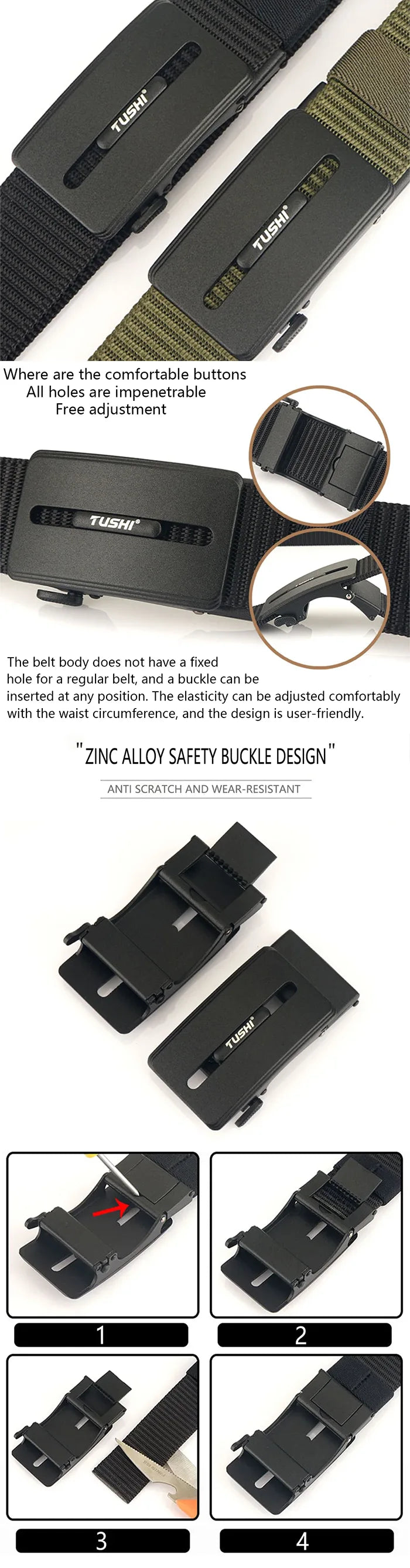 more details of the Automatic buckle waist belt "Aioi"