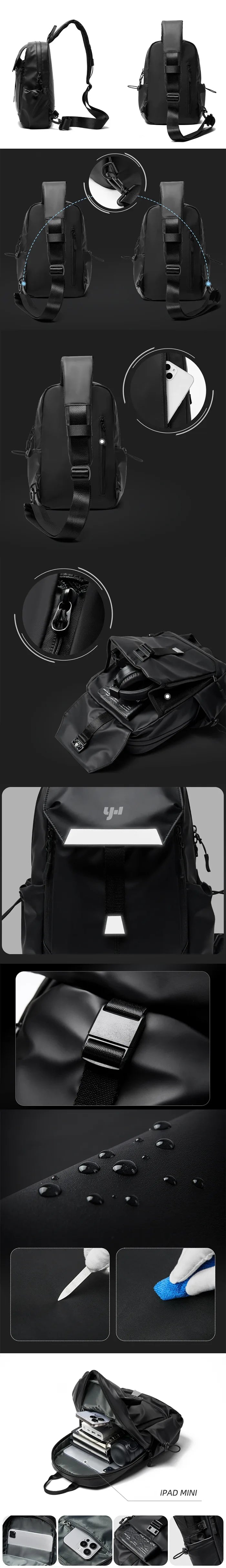 details of the Backpack crossbody "Fuku"