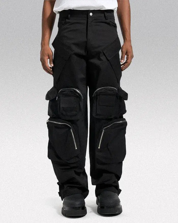 Black cargo pants y2k "Kamago"