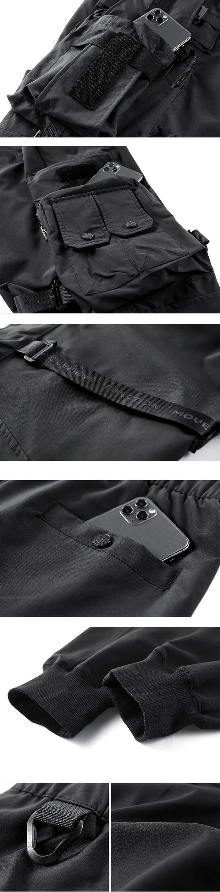 more details of the "Sado" cargo pants