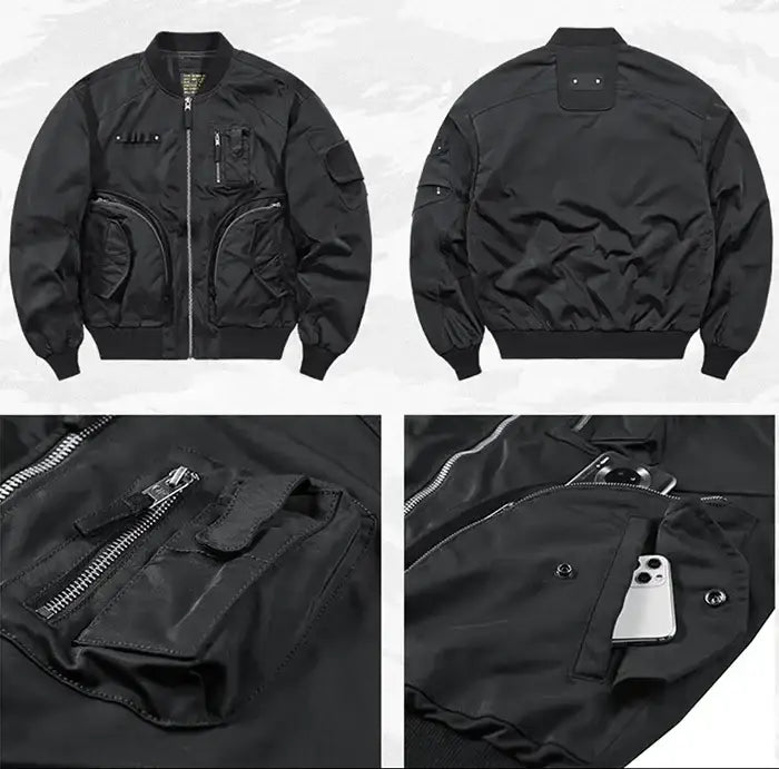 back and face of the Bomber Jacket "Ikeda"