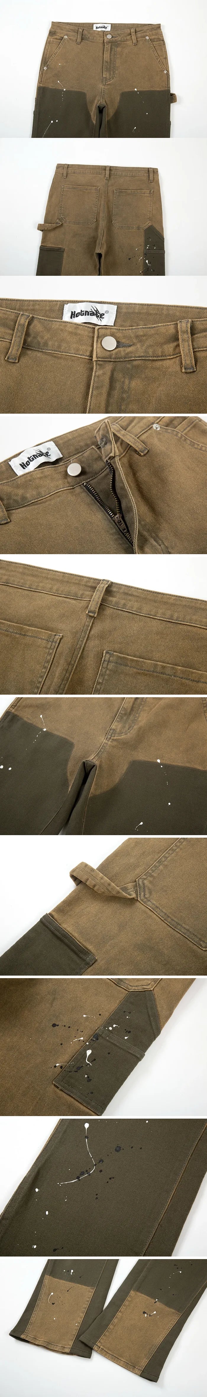 parts of the Brown y2k jeans "Suzu"