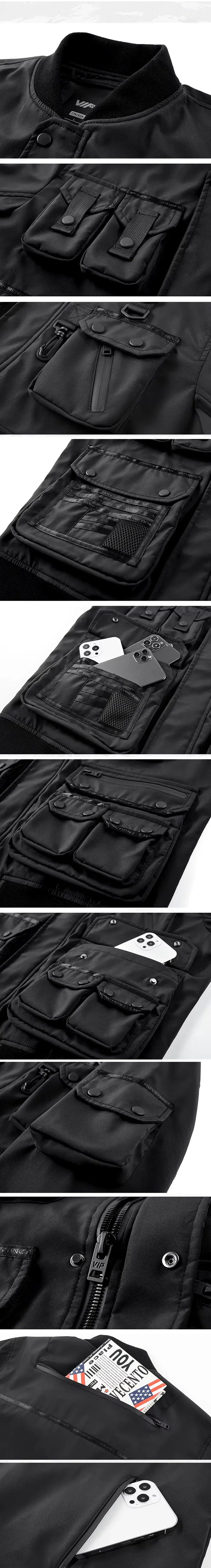 details of the Cargo bomber jacket "Razaki"