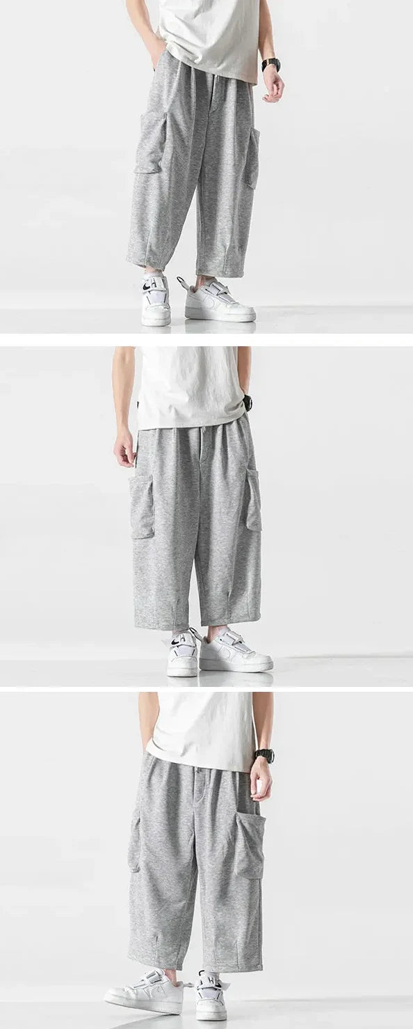Cargo jogger pants "Echizen" grey