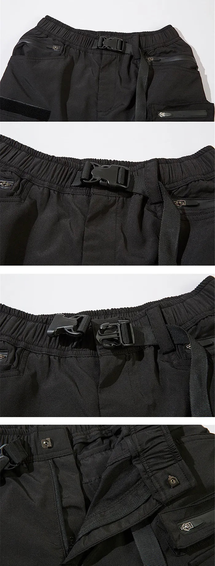 details of the Cargo shorts mens black "Mutsu"